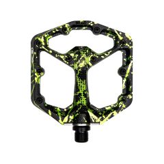 CRANKBROTHERS Pedal Stamp 7 Small Lime green splatter