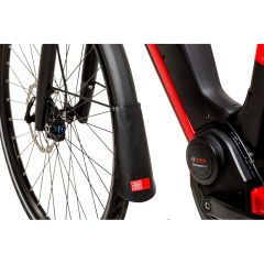 FAHRER Mudguard eBike Mudflap ''Latz'' Mud Flap ''LATZ'' Model E (for use with pedelecs or e-bikes). Wide enough for 65 mm wide mudguards Black
