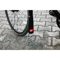 FAHRER Mudguard Latz Race Mud flap model Road, made of recycled advertisement banner or truck tarpaulin. Made in Berlin. Length: 21